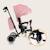 Tricycle poussette tris plus jusqu’à 25 kg avec siège réversible et accessoires Beige sand+Blue denim+Pink rose 15 - vertbaudet enfant 