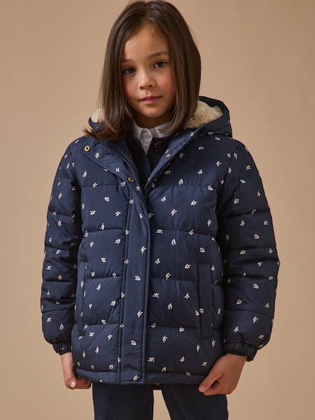 Doudoune imprimée doublée polaire fille Imprimé baies 5 - vertbaudet enfant 