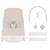 Transat balancelle électrique vinci léger avec 3 modes de balancement et 4 mélodies Beige sand+White cream 5 - vertbaudet enfant 