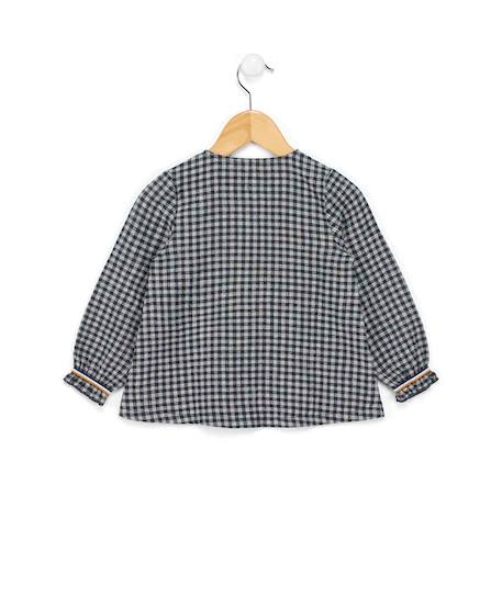 Blouse manches longues 100% coton fille Carreaux 2 - vertbaudet enfant 