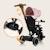 Tricycle évolutif 2en1 berry dès 9 mois avec sonnette et porte-gobelet Green forest+Grey stone+Pink rose 18 - vertbaudet enfant 
