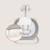 Balancelle transat pascal avec 12 mélodies, vibrations et pliage compact Grey dove+Grey scandi 4 - vertbaudet enfant 