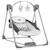Balancelle transat otto avec 5 vitesses, sons de la nature et pliage compact Cozy grey 1 - vertbaudet enfant 