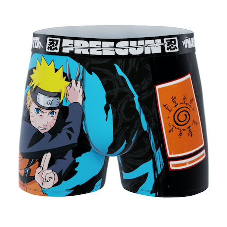 Lot de 3 boxers junior naruto shippuden Orange/noir/turquoise/rouge/blanc 5 - vertbaudet enfant 