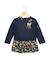 Tunique manches longues 100% coton fille Indigo 1 - vertbaudet enfant 