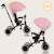 Tricycle poussette tris plus jusqu’à 25 kg avec siège réversible et accessoires Beige sand+Blue denim+Pink rose 14 - vertbaudet enfant 