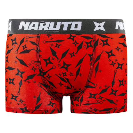 Lot de 4 boxers  naruto shippuden Noir/rouge/bleu/blanc/beige 6 - vertbaudet enfant 