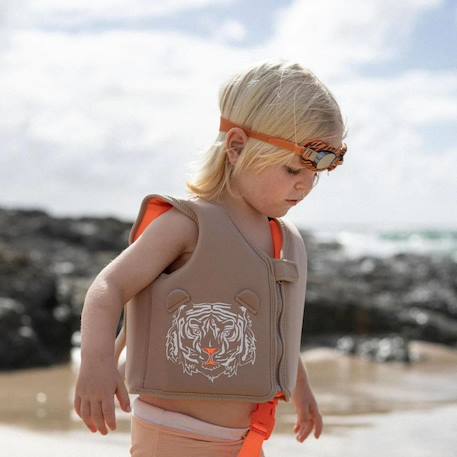 Gilet de natation beige tully le tigre (1-2 ans) Beige, orange 4 - vertbaudet enfant 