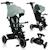 Tricycle évolutif 2en1 berry dès 9 mois avec sonnette et porte-gobelet Green forest+Grey stone+Pink rose 1 - vertbaudet enfant 