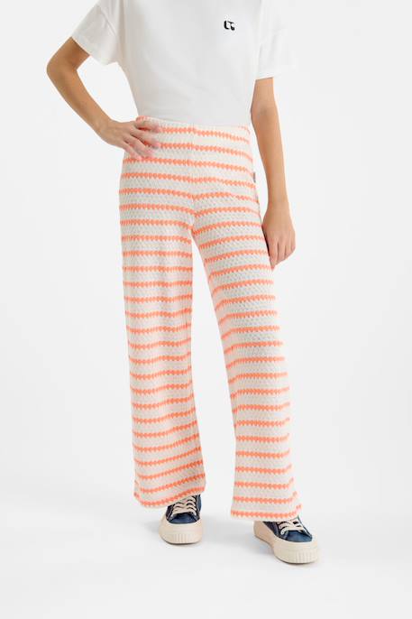 Pantalon flare salomegi Orange fluo 1 - vertbaudet enfant 