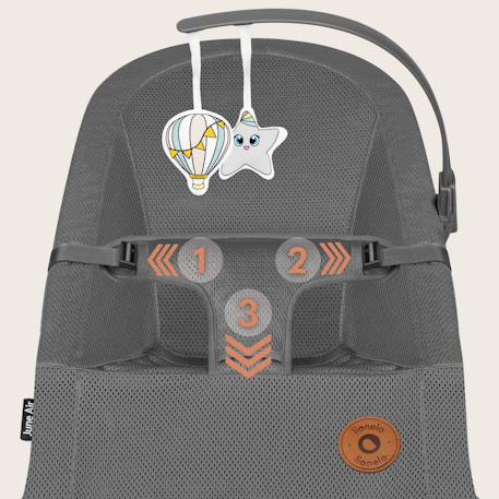 Transat bébé june air léger et respirant avec pliage à plat Grey graphite 5 - vertbaudet enfant 