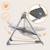 Balancelle transat otto avec 5 vitesses, sons de la nature et pliage compact Cozy grey 2 - vertbaudet enfant 