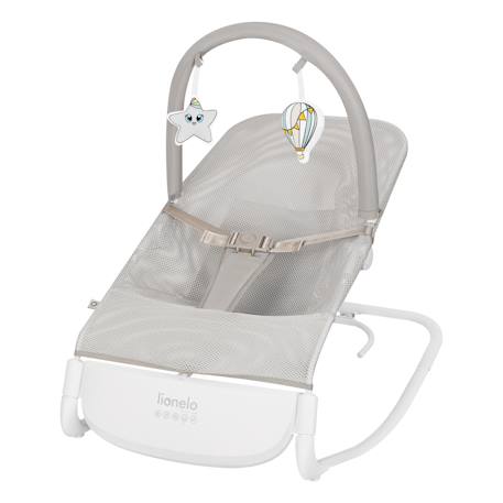 Transat balancelle électrique vinci léger avec 3 modes de balancement et 4 mélodies Beige sand+White cream 7 - vertbaudet enfant 