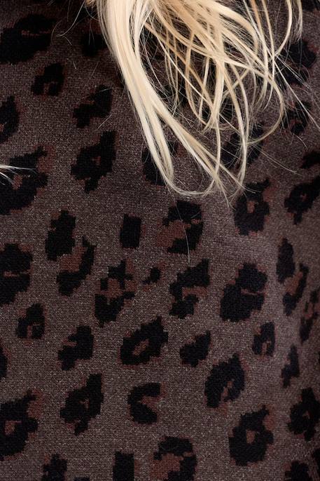Pull en maille, imprimé animalier Camel+Dark grey 10 - vertbaudet enfant 