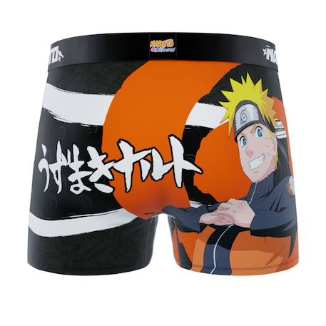 Lot de 3 boxers junior naruto shippuden Orange/noir/turquoise/rouge/blanc 6 - vertbaudet enfant 