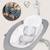 Balancelle transat pascal avec 12 mélodies, vibrations et pliage compact Grey dove+Grey scandi 6 - vertbaudet enfant 
