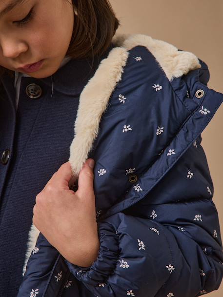 Doudoune imprimée doublée polaire fille Imprimé baies 6 - vertbaudet enfant 