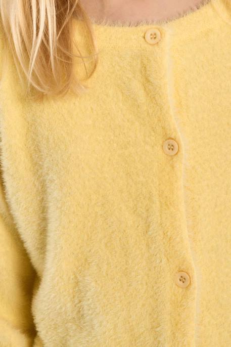 Cardigan duveteux Camel+Jaune+Noir+Old pink 10 - vertbaudet enfant 