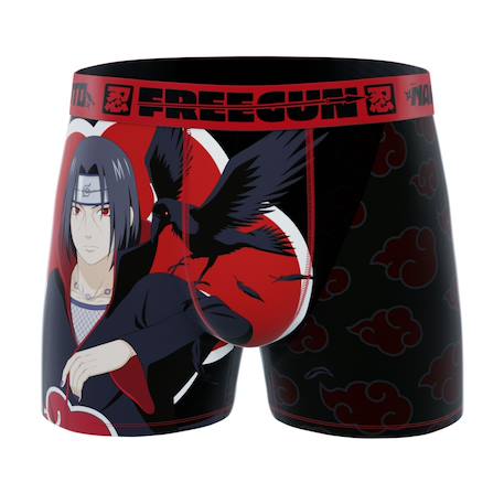 Lot de 3 boxers junior naruto shippuden Orange/noir/turquoise/rouge/blanc 4 - vertbaudet enfant 