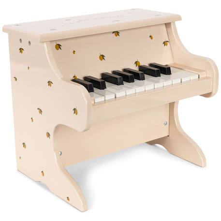 Piano miniature brillant à motif Jaune, beige 1 - vertbaudet enfant 