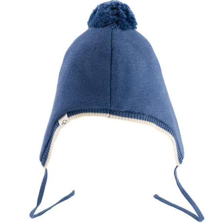 Bonnet bébé chaton (3-9 mois) Bleu 2 - vertbaudet enfant 