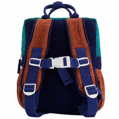 Sac à dos enfant en velours amour fou Bleu marine+Rose 2 - vertbaudet enfant 