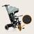 Tricycle évolutif 2en1 berry dès 9 mois avec sonnette et porte-gobelet Green forest+Grey stone+Pink rose 2 - vertbaudet enfant 