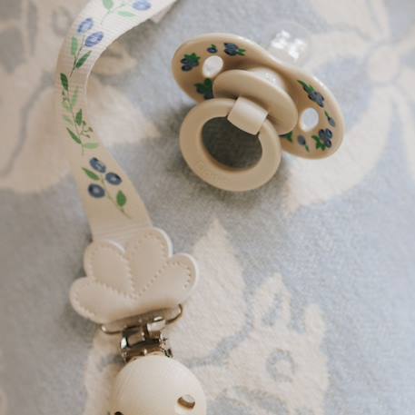 Attache sucette wood blueberry bliss Blanc, bleu 6 - vertbaudet enfant 