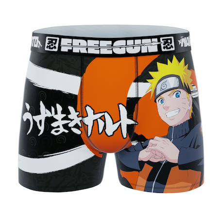 Lot de 3 boxers junior naruto shippuden Orange/noir/turquoise/rouge/blanc 2 - vertbaudet enfant 