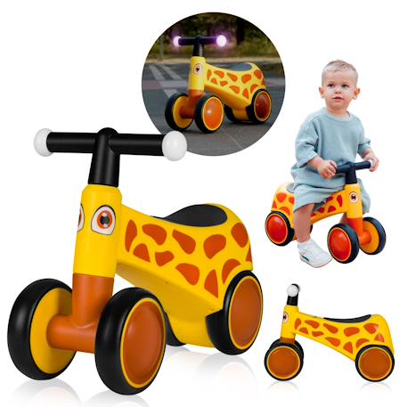 Draisienne sammy à 4 roues avec siège ergonomique Pink rose+White+Yellow honey 13 - vertbaudet enfant 