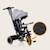 Tricycle évolutif 2en1 berry dès 9 mois avec sonnette et porte-gobelet Green forest+Grey stone+Pink rose 8 - vertbaudet enfant 
