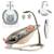 Balancelle transat pascal avec 12 mélodies, vibrations et pliage compact Grey dove+Grey scandi 7 - vertbaudet enfant 