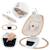 Balancelle transat électrique olivia pivotante à 180° avec 5 mouvements, mélodies et télécommande Beige natural 1 - vertbaudet enfant 