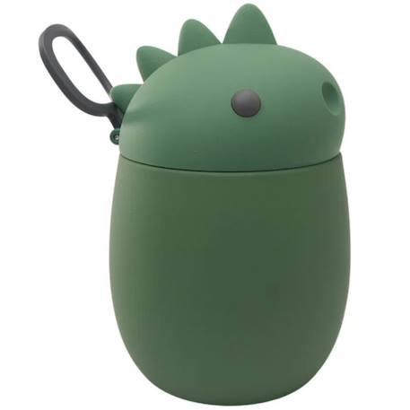 Boîte repas isotherme bestie foodie dinosaure (600 ml) Vert, noir 2 - vertbaudet enfant 