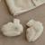 Chaussons chauds pour bébé teddy sand paws (0-3 mois) Beige+Beige 3 - vertbaudet enfant 