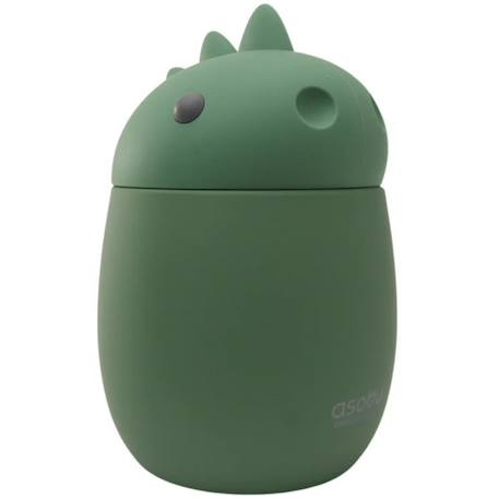 Boîte repas isotherme bestie foodie dinosaure (600 ml) Vert, noir 1 - vertbaudet enfant 