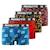 Lot de 4 boxers  naruto shippuden Noir/rouge/bleu/blanc/beige 1 - vertbaudet enfant 