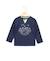 T-shirt manches longues 100% coton garçon Bleu marin 1 - vertbaudet enfant 