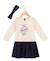 Ensemble robe + bandeau fille Fond blanc optique raye rose 1 - vertbaudet enfant 