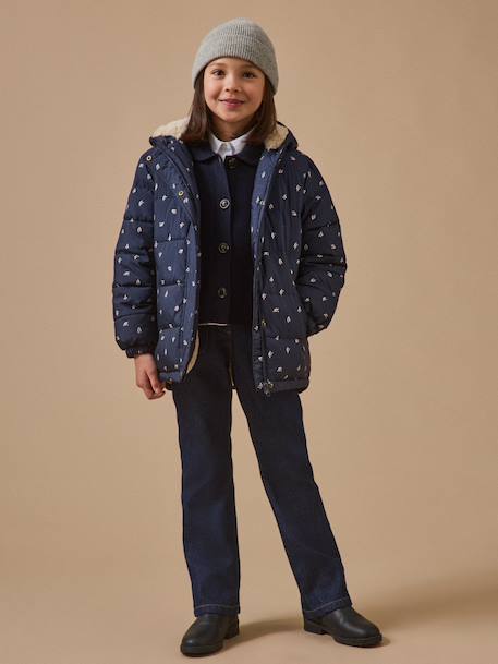 Doudoune imprimée doublée polaire fille Imprimé baies 4 - vertbaudet enfant 