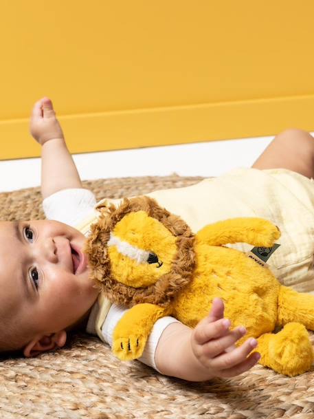 Animal en peluche Mr Lion jaune 1 - vertbaudet enfant 