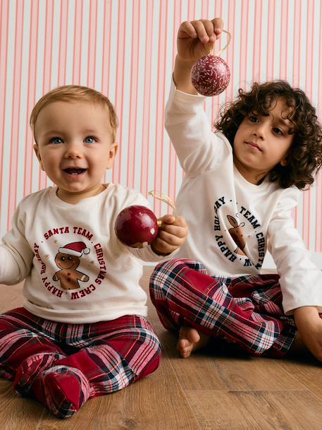 Pyjama 2 pièces naissance Capsule Famille écru 1 - vertbaudet enfant 