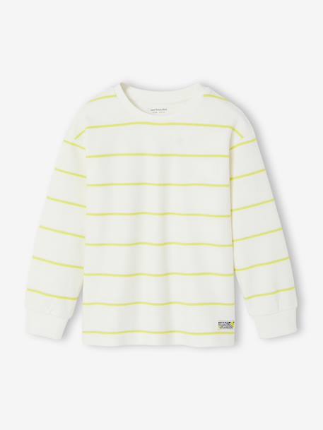 T-shirt manches longues garçon blanc 2 - vertbaudet enfant 