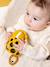 Hochet sensoriel en silicone jaune+rose 1 - vertbaudet enfant 