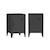 Lot de 2 tables de chevet industrielle métal, 1 porte Bleu+Bleu gris+Kaki+Noir+Rose+Terracotta+Vert clair 20 - vertbaudet enfant 
