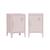 Lot de 2 tables de chevet industrielle métal, 1 porte Bleu+Bleu gris+Kaki+Noir+Rose+Terracotta+Vert clair 26 - vertbaudet enfant 