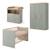 Ensemble chambre bébé 'jimmy' – chambre complète 3 pièces Blanc+Mauve+Sauge 14 - vertbaudet enfant 