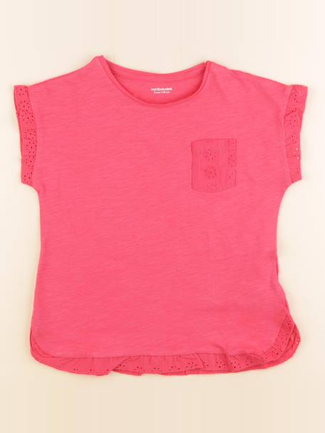 Tee-shirt - 8 ans Rose 1 - vertbaudet enfant 