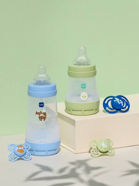 Lot de 3 biberons 260 ml Easy Start anti-colique Nature Guardian 2 lilas + 1 sable+2 océan + 1 sable 5 - vertbaudet enfant 