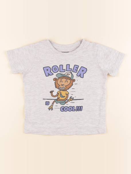 Tee-shirt - 3 ans Gris 1 - vertbaudet enfant 